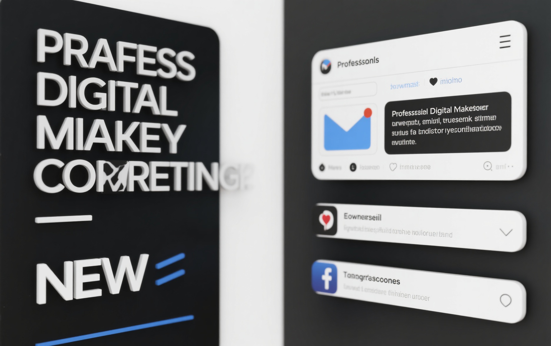 Digital communication and newsletter concept